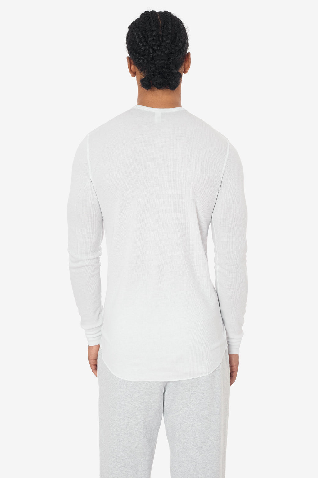 T457 - Poly-Cotton Thermal Long Sleeve Henley