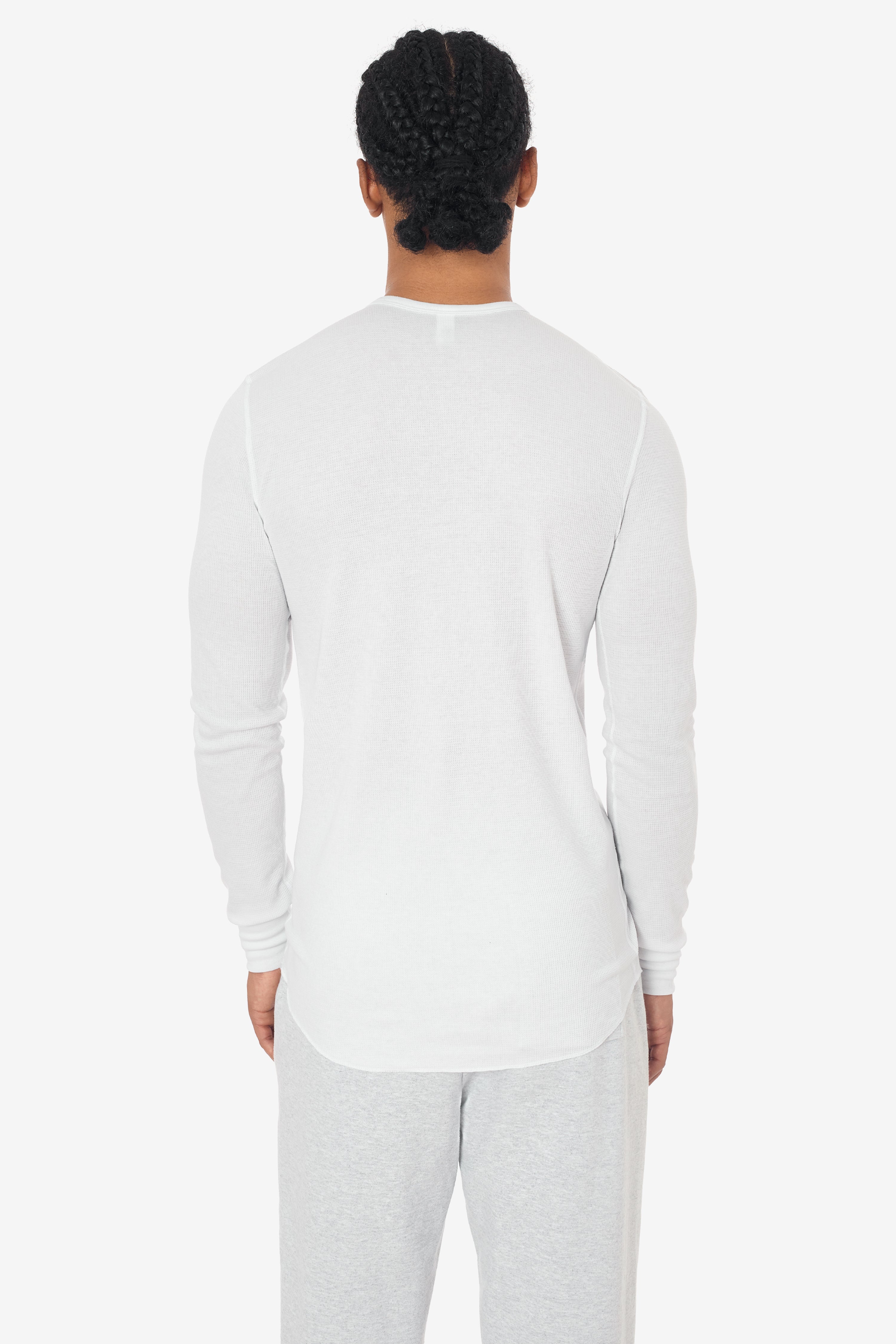 T457 - Poly-Cotton Thermal Long Sleeve Henley