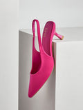 Tavia Fuchsia Scuba Slingback Court Heels