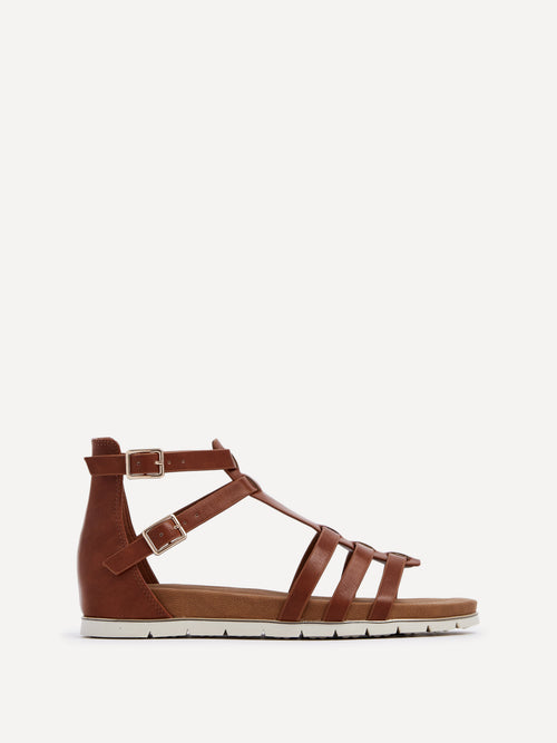 Tour Tan Gladiator T-Bar Sandals