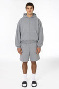 TRF02 - 12oz. Tri-Blend Gabardine Fleece Shorts