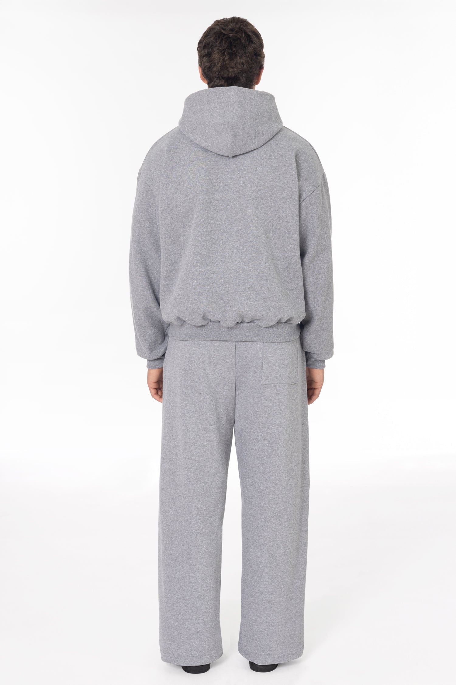 TRF10 - 12 oz. Tri-Blend Gabardine Fleece Waist Length Pull Zip Hoodie
