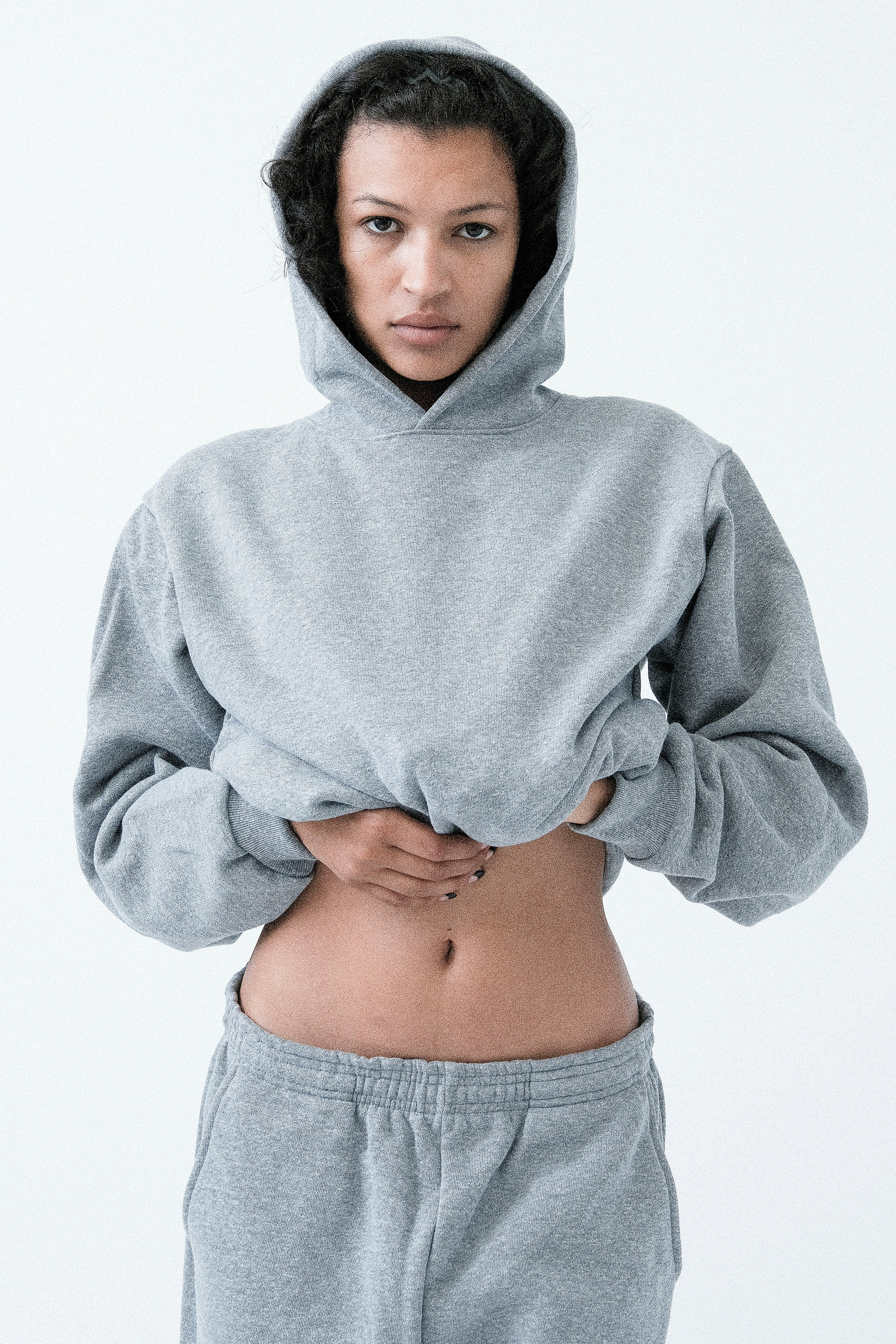 TRF09 - 12 oz. Tri-Blend Gabardine Fleece Hoodie