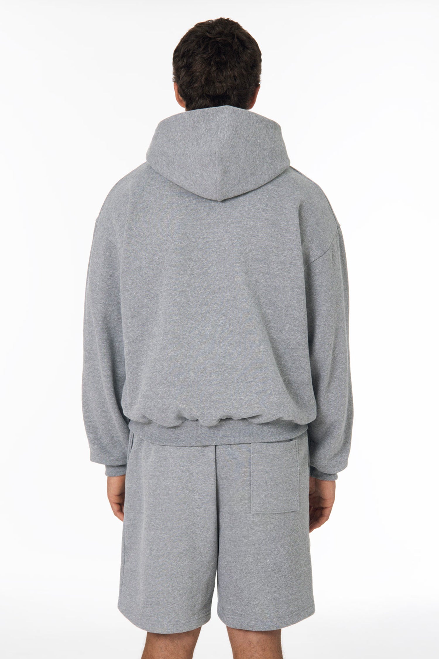 TRF10 - 12 oz. Tri-Blend Gabardine Fleece Waist Length Pull Zip Hoodie