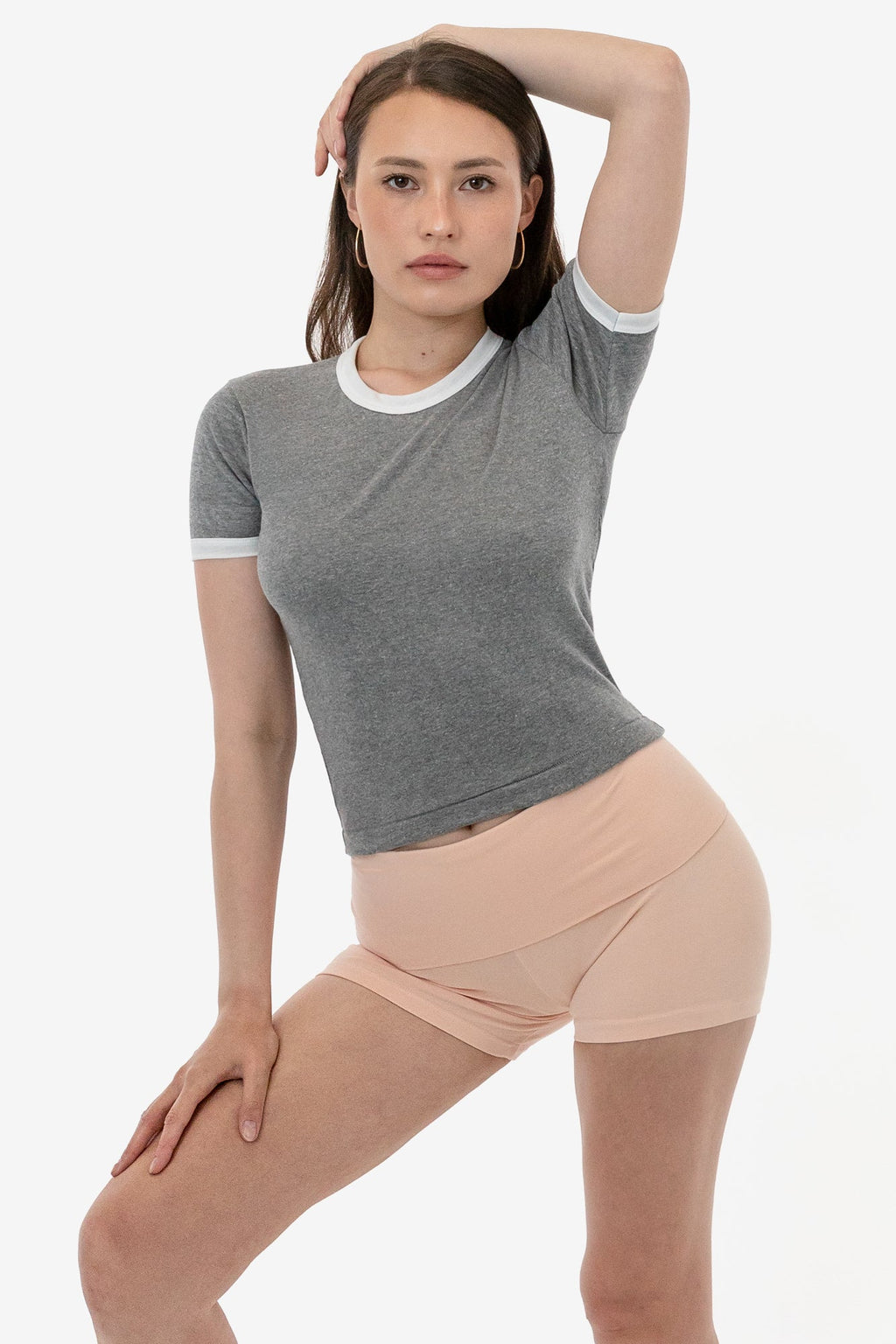 BR310 - Tri-Blend Rib Women's Ringer Tee