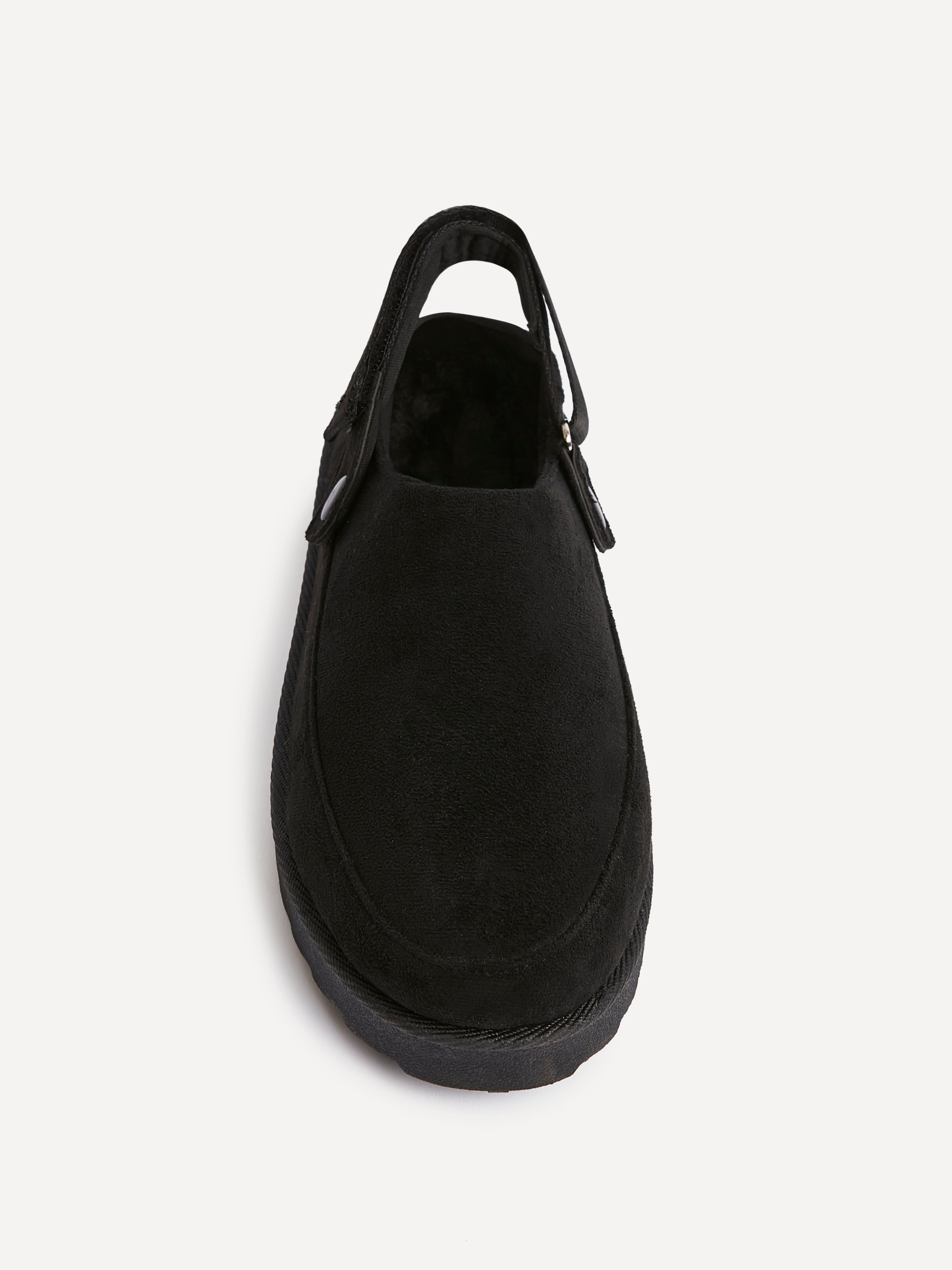 Teddy Black Faux Fur Clogs
