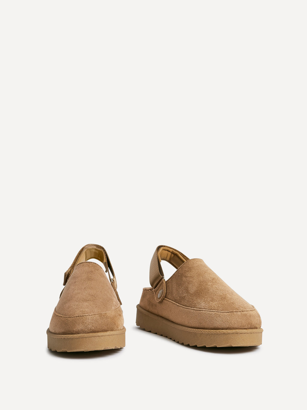 Teddy Chestnut Faux Fur Clogs