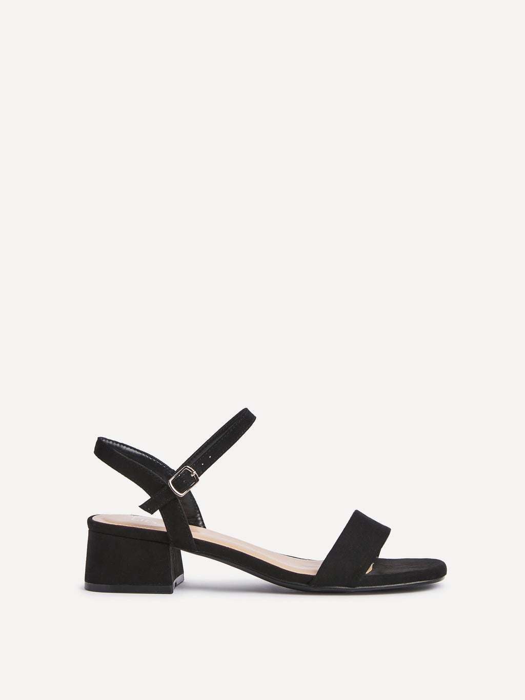 Tillie Black Faux Suede Low Heels