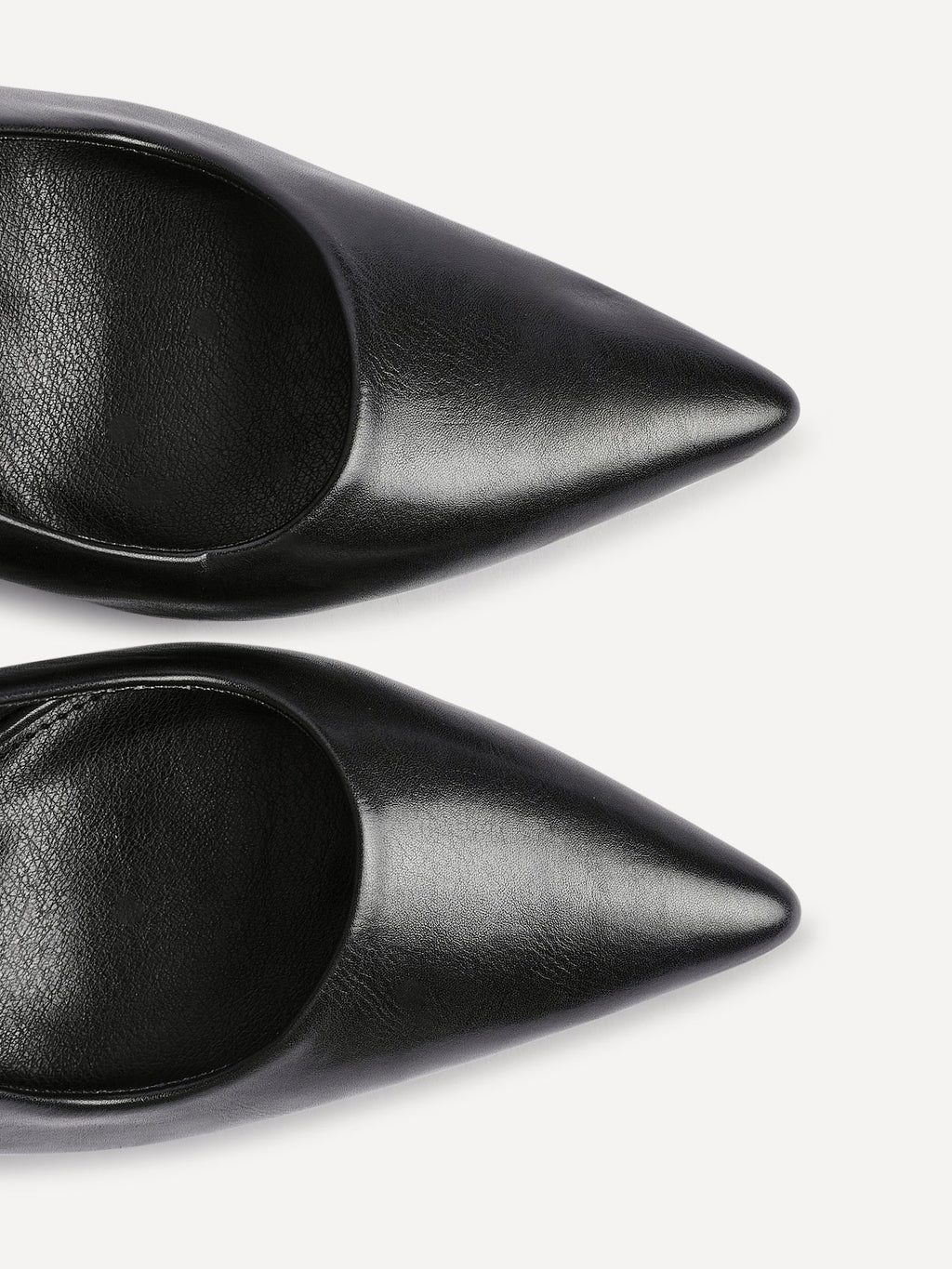Una Black Lycra Sling Back Court Heels