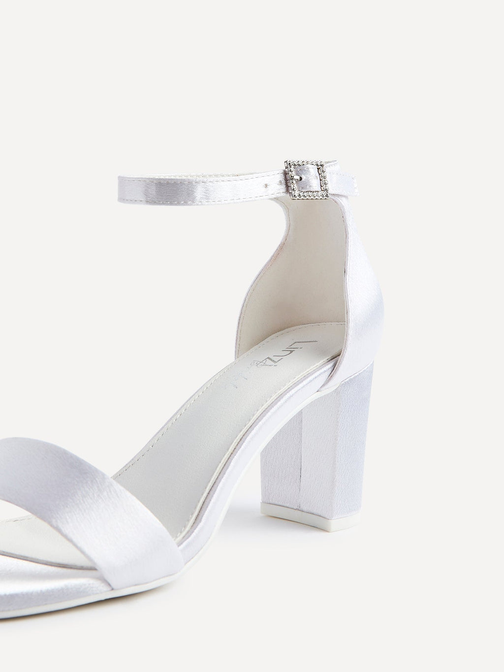 Unite Bridal Ivory Satin Heeled Sandals