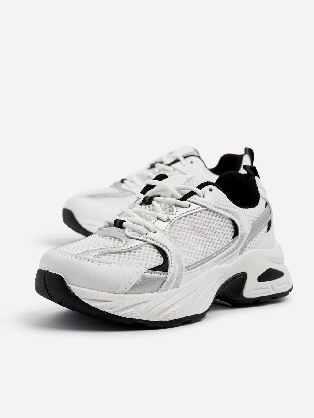 Venture White Mesh Trainers
