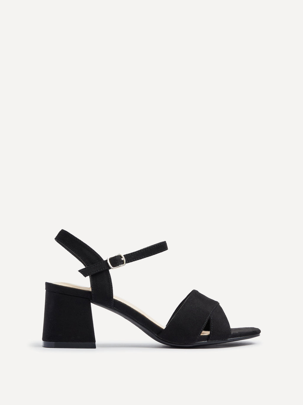 Vivian Wide Fit Black Block Heel Sandals