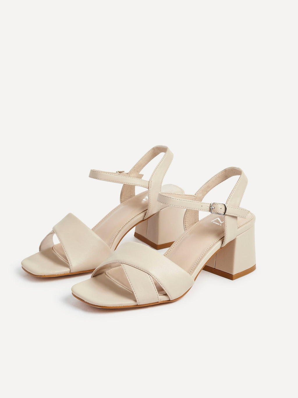 Vivian Wide Fit Nude Block Heel Sandals