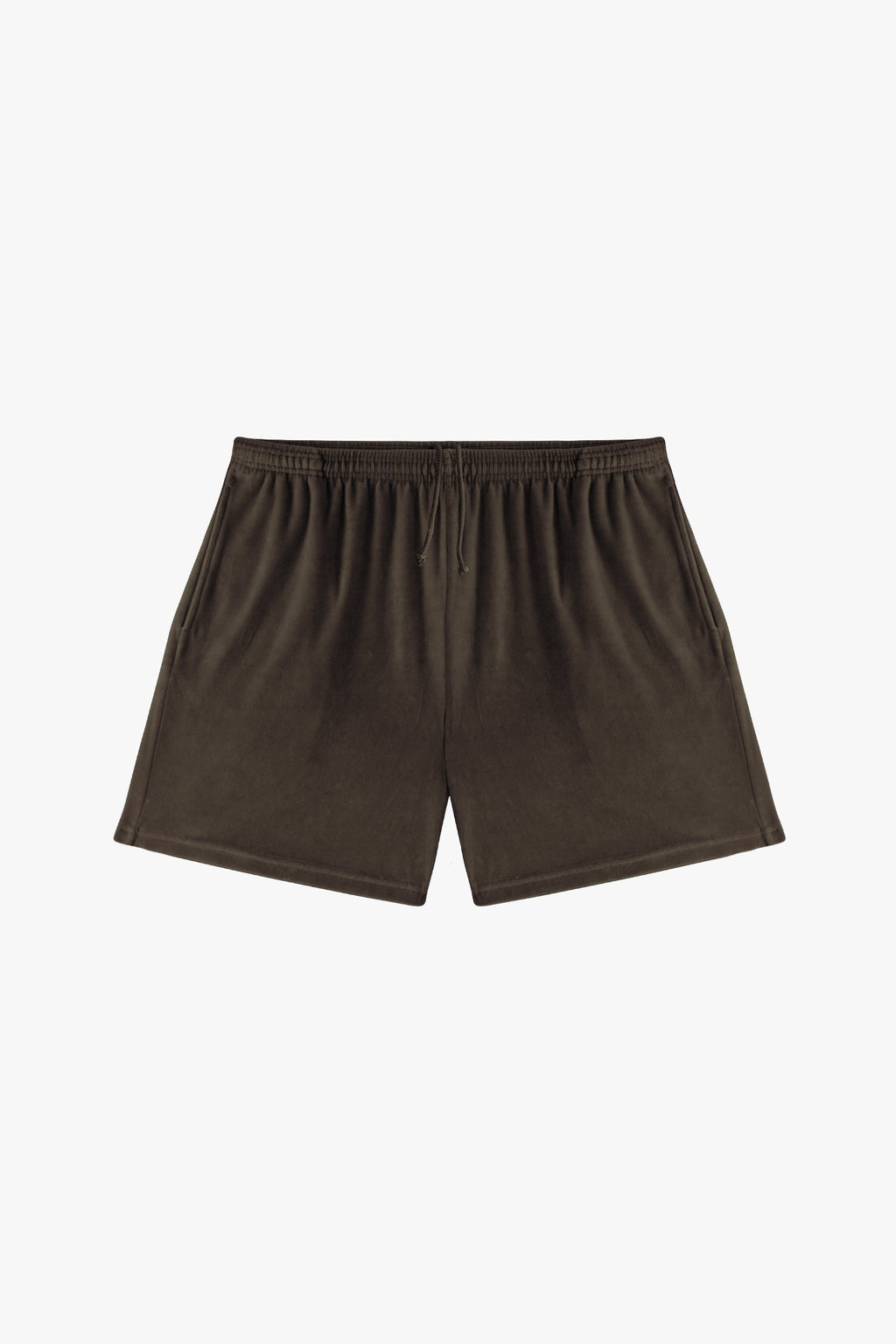 VLR442GD - Garment Dye Velour Mid-Length Wide Short