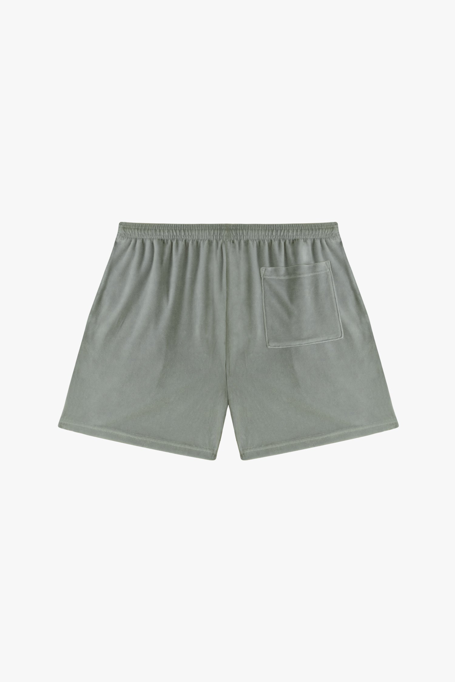 VLR442GD - Garment Dye Velour Mid-Length Wide Short
