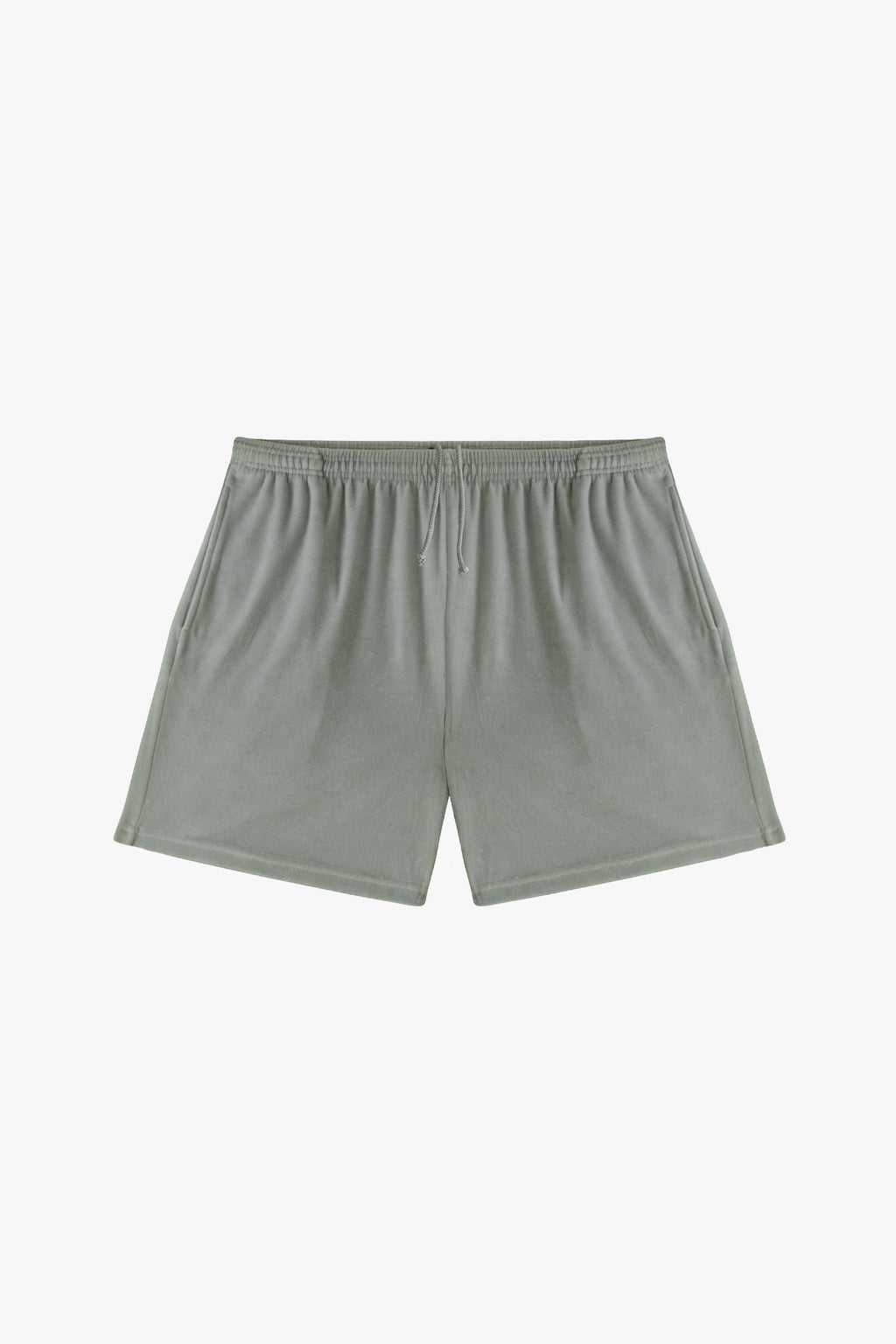 VLR442GD - Garment Dye Velour Mid-Length Wide Short