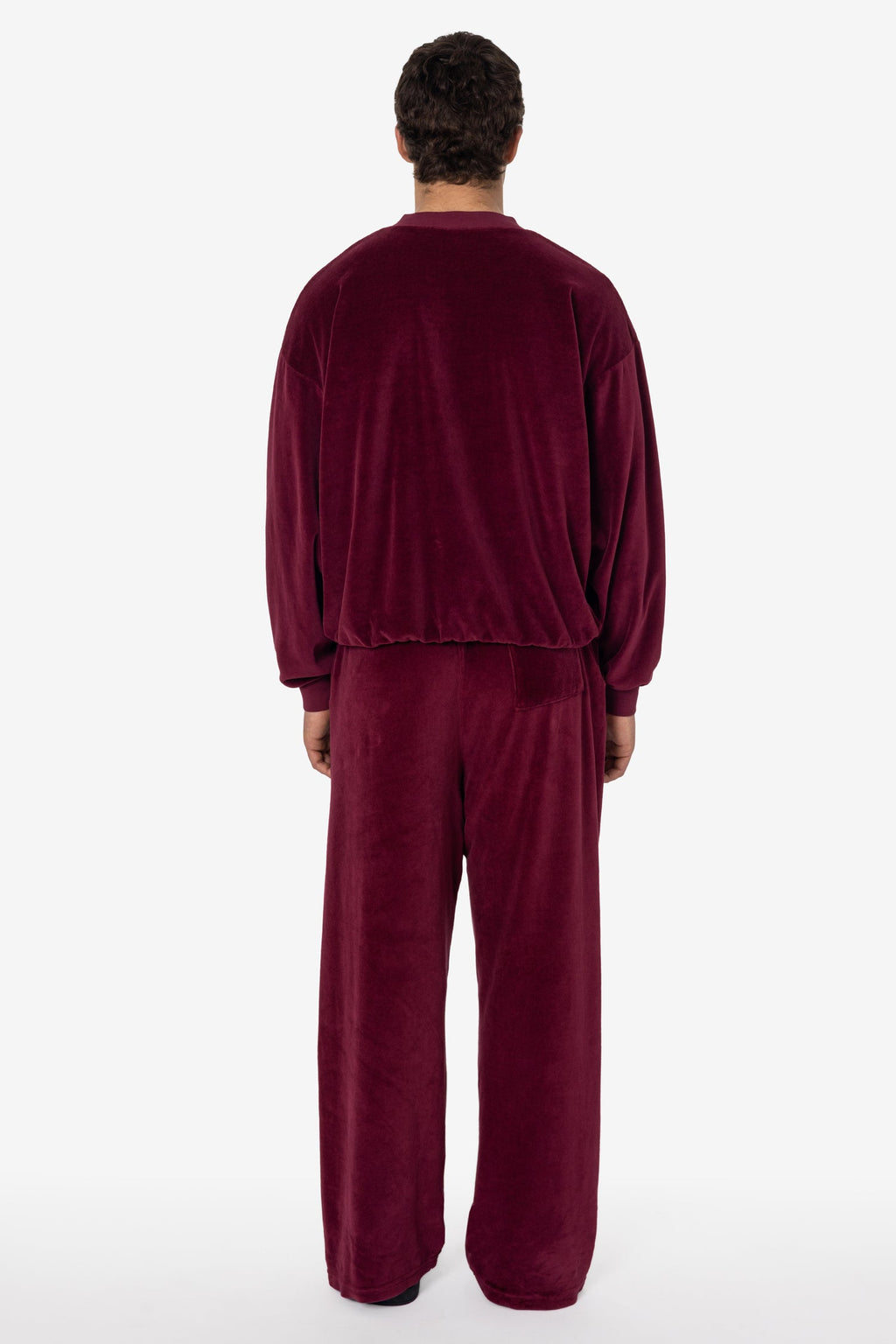 VLR56GD - Garment Dye Velour V-neck Sweatshirt