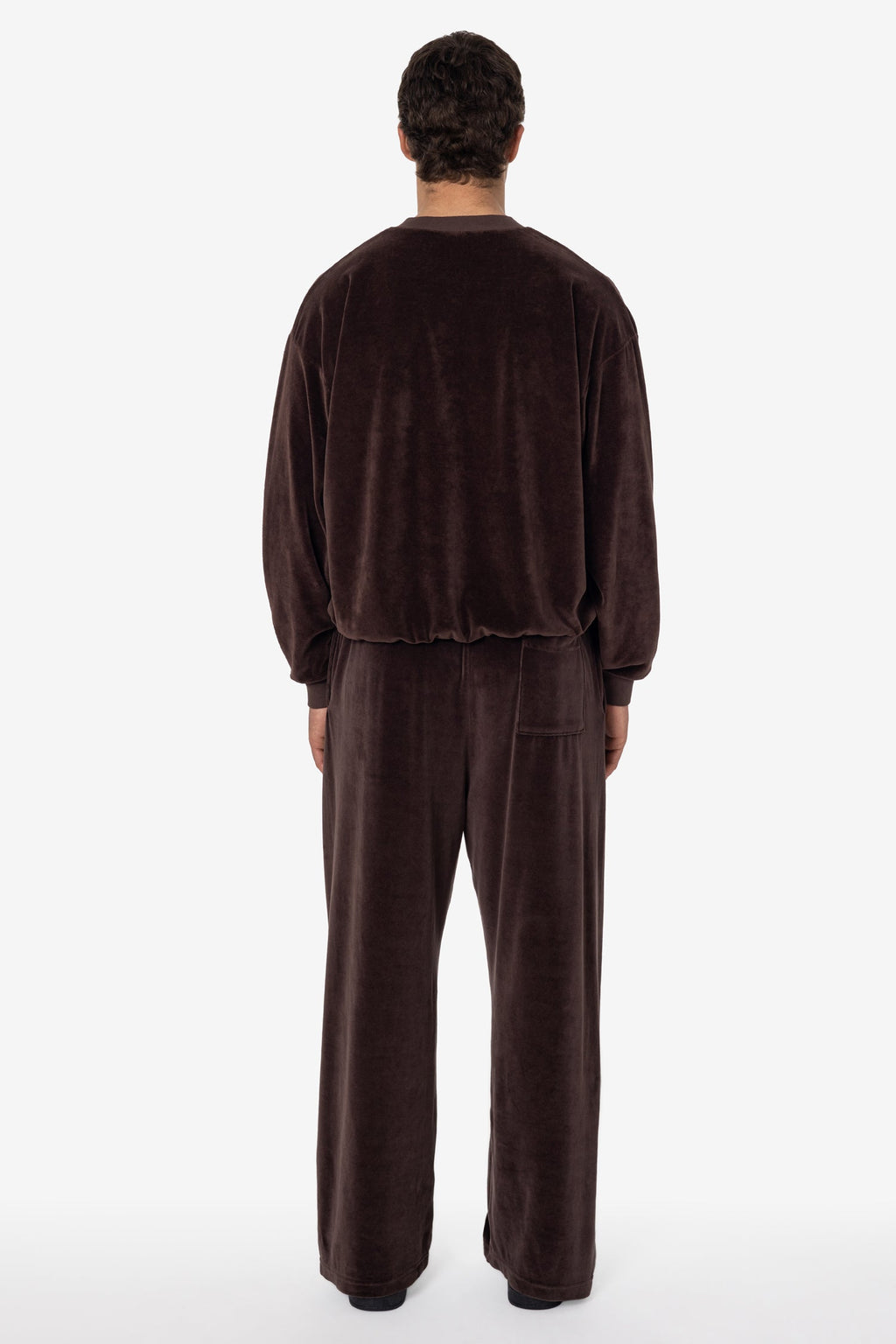 VLR445GD - Garment Dye Velour Open Bottom Sweatpants