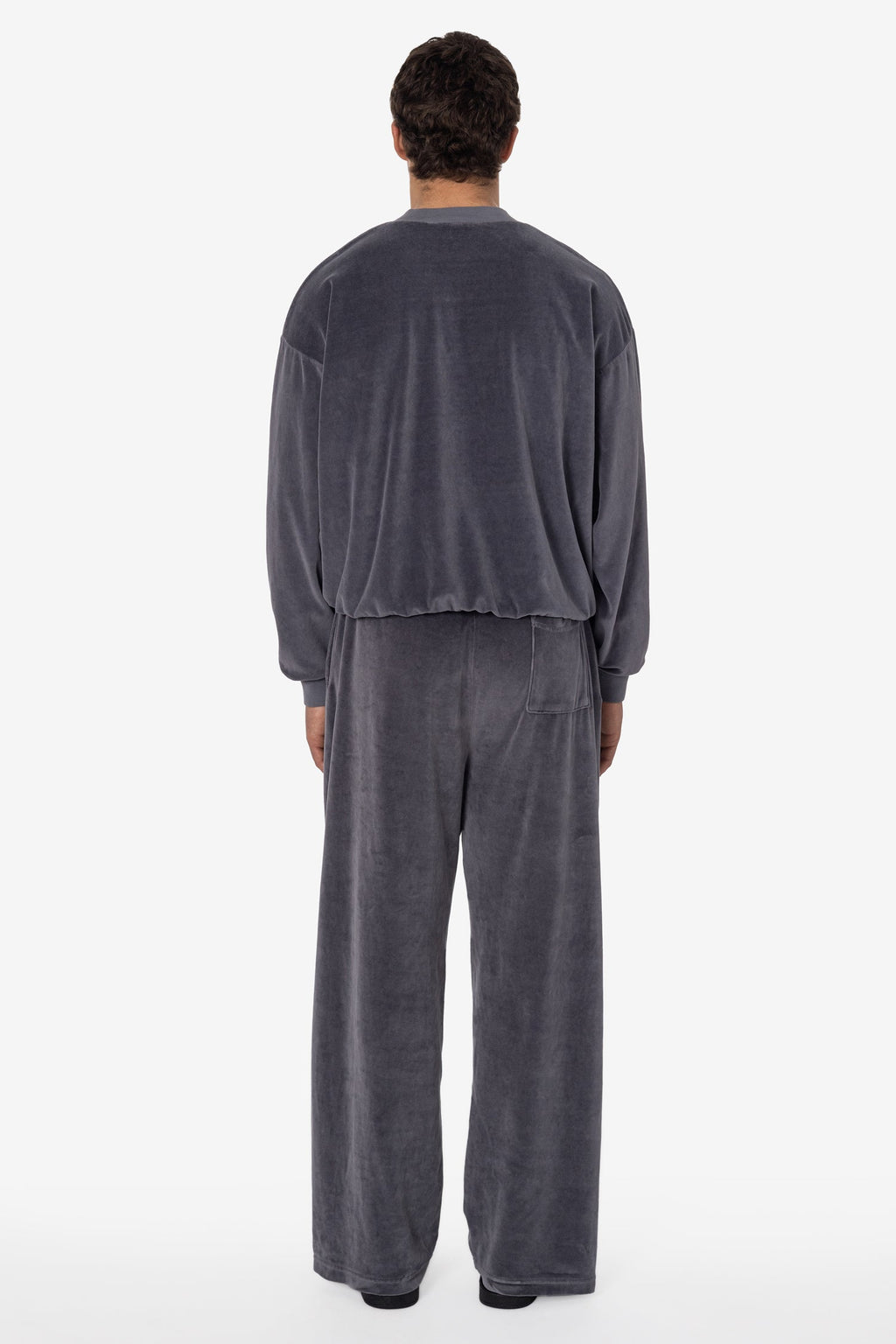 VLR445GD - Garment Dye Velour Open Bottom Sweatpants