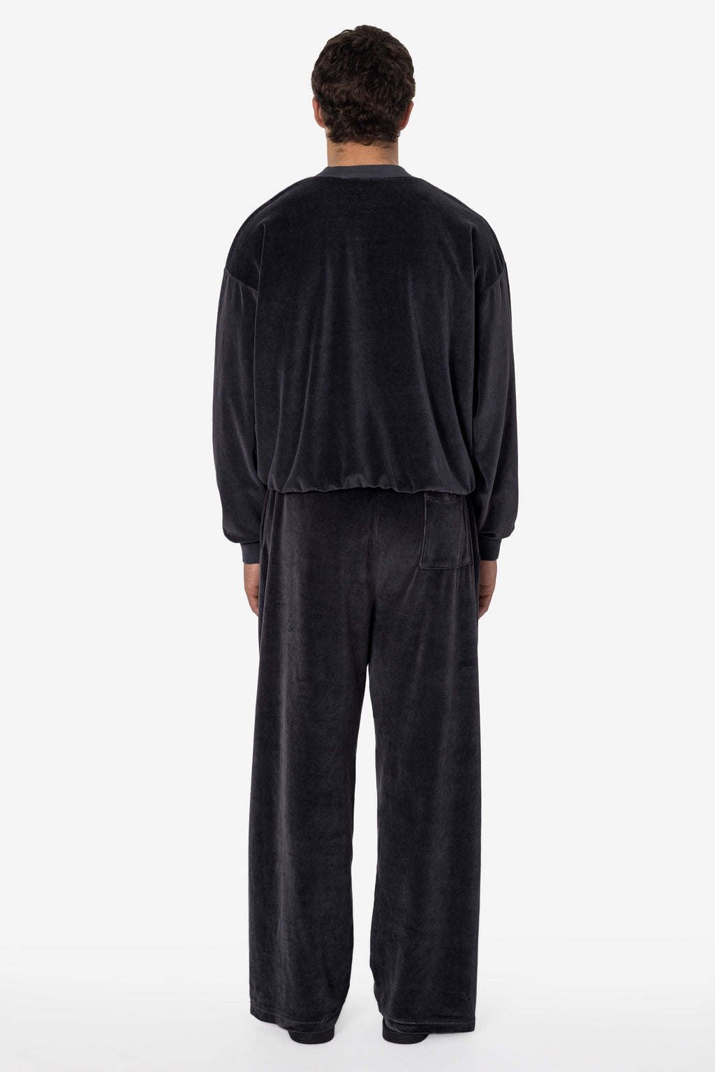 VLR445GD - Garment Dye Velour Open Bottom Sweatpants