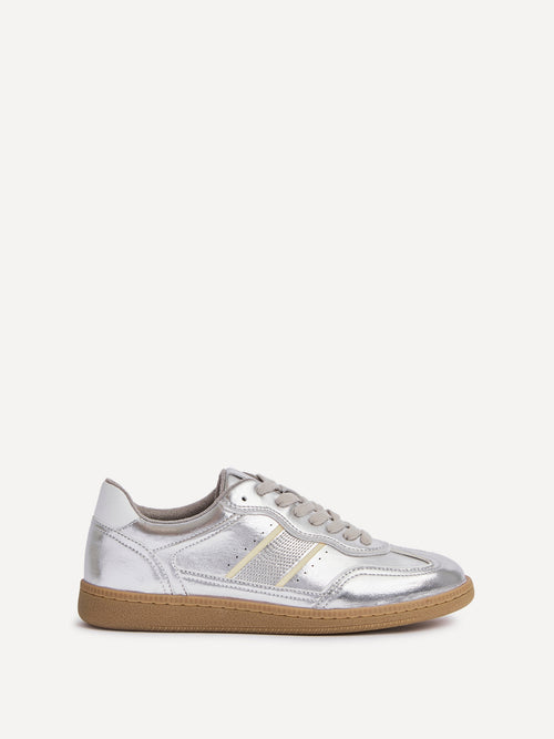Vortex Silver Trainers