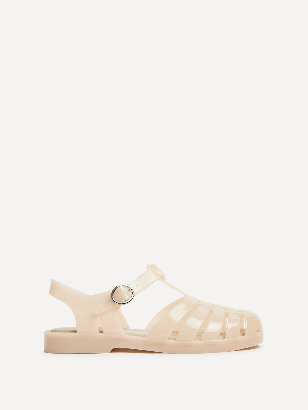 Wave Nude Jelly Flat Sandals
