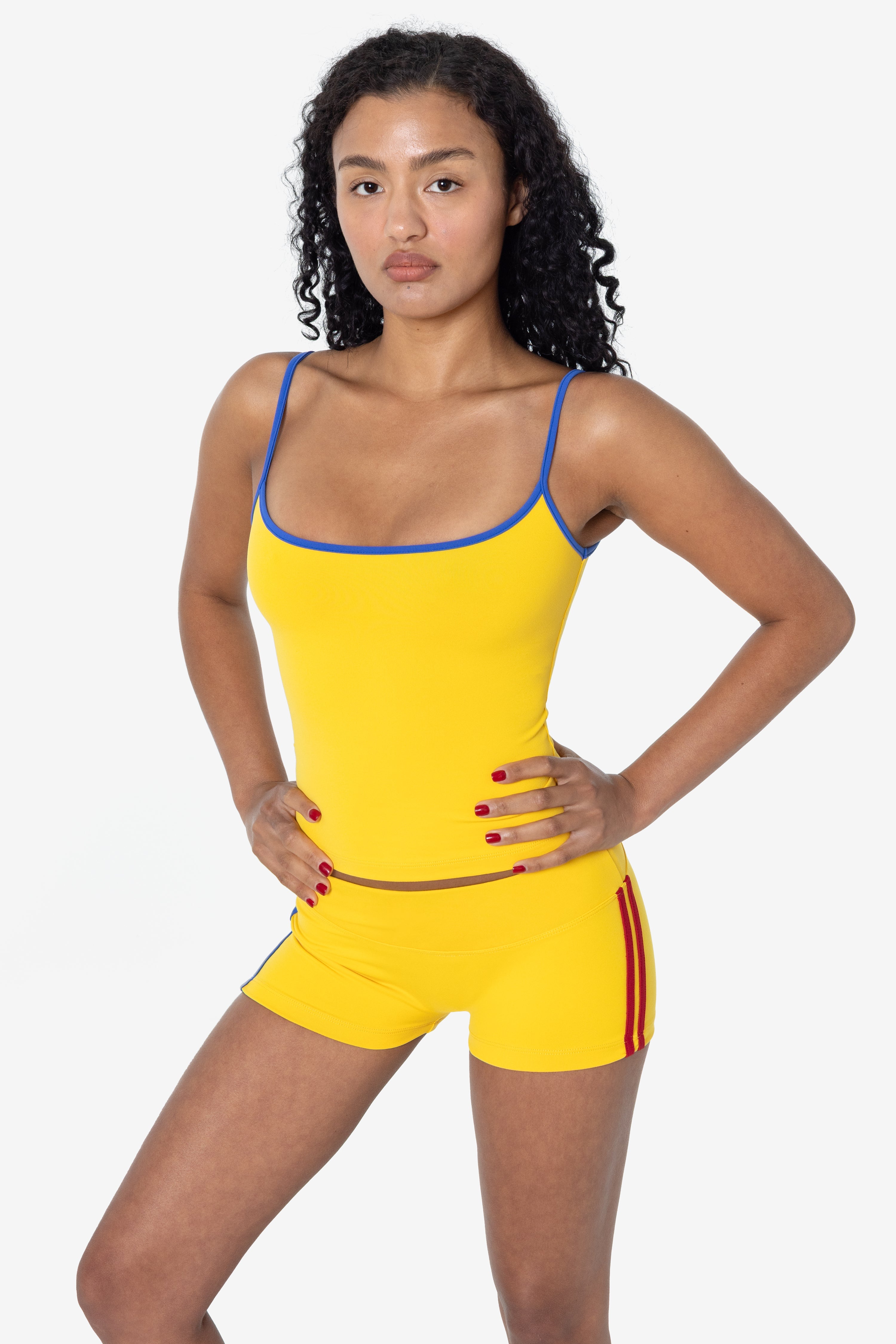 RAW311-WC - Contrast Performance Spaghetti Tank