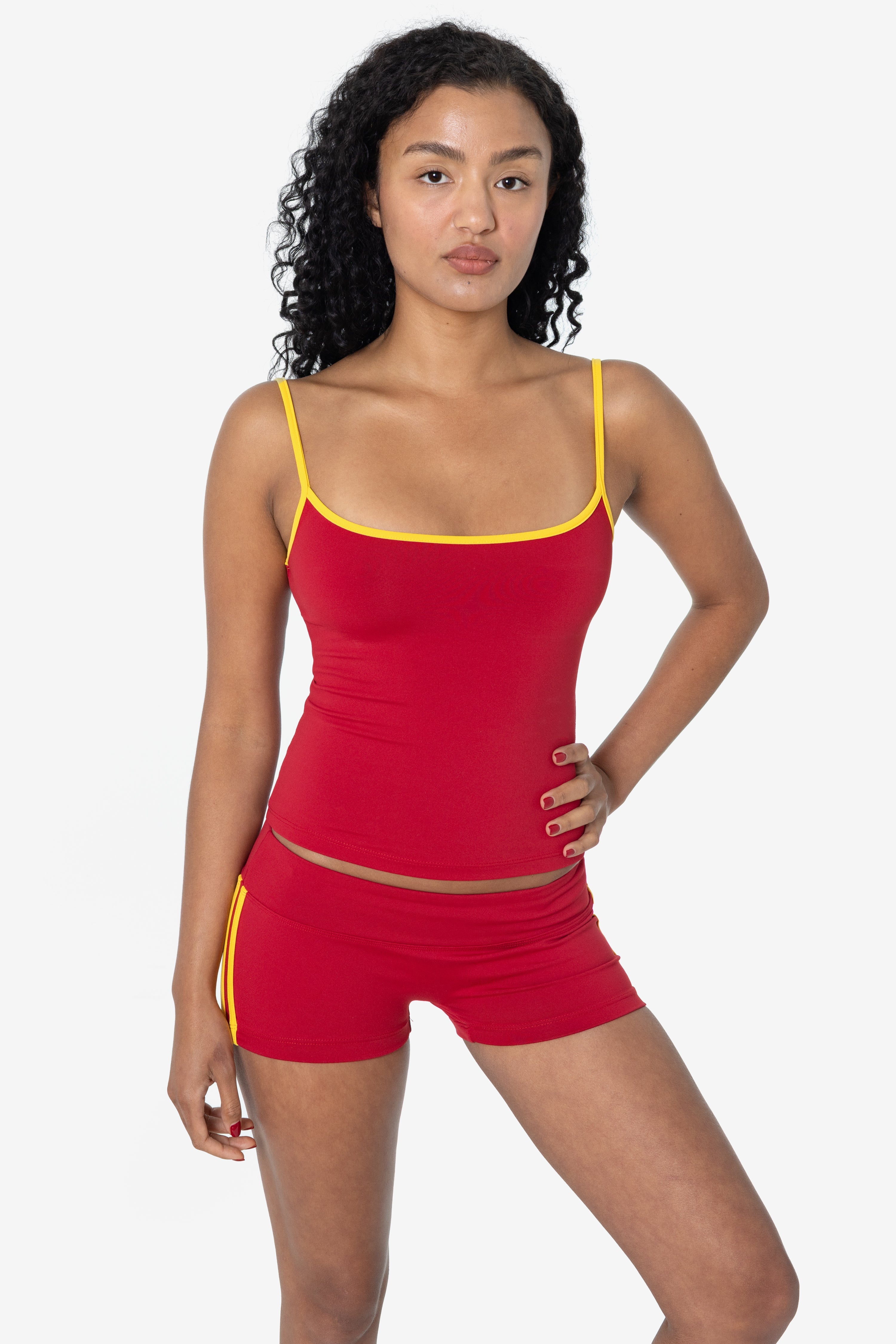 RAW311-WC - Contrast Performance Spaghetti Tank