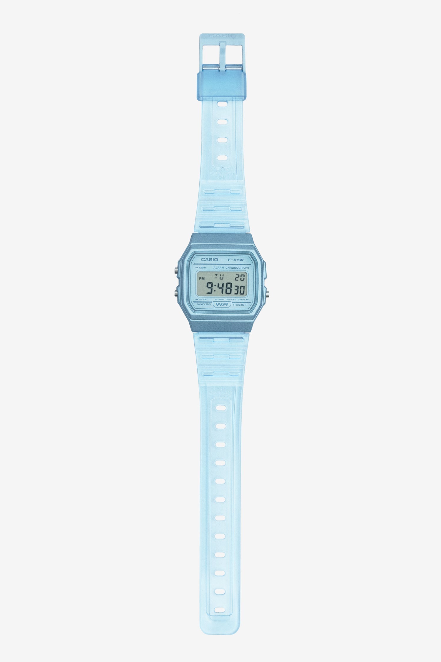 WCHD7CF - Casio Unisex Digital Clear Jelly Strap Watch