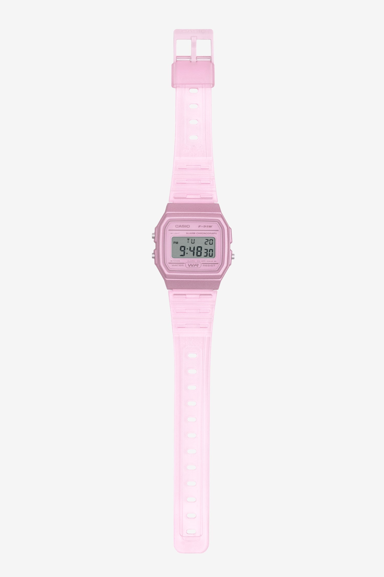 WCHD7CF - Casio Unisex Digital Clear Jelly Strap Watch
