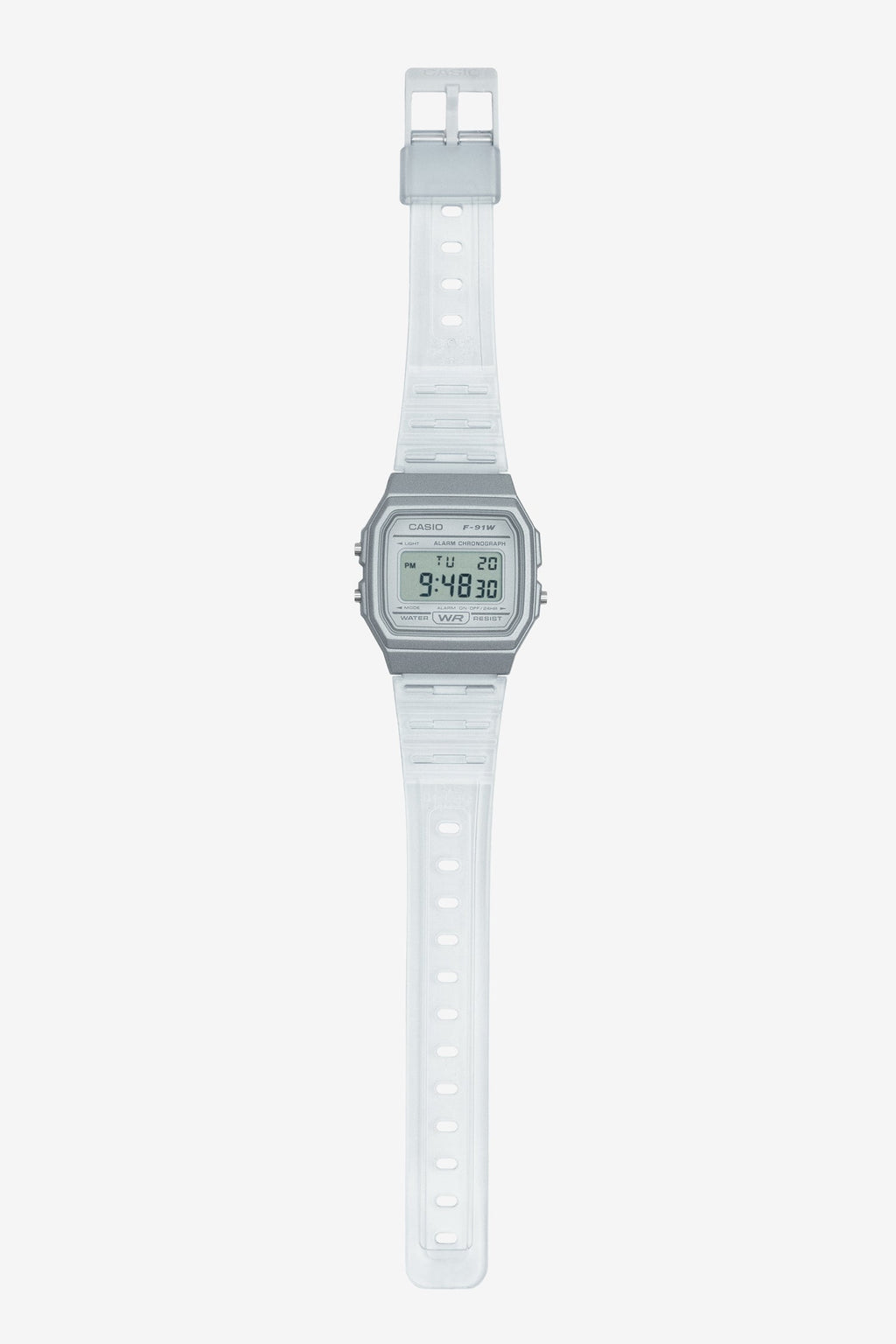WCHD7CF - Casio Unisex Digital Clear Jelly Strap Watch