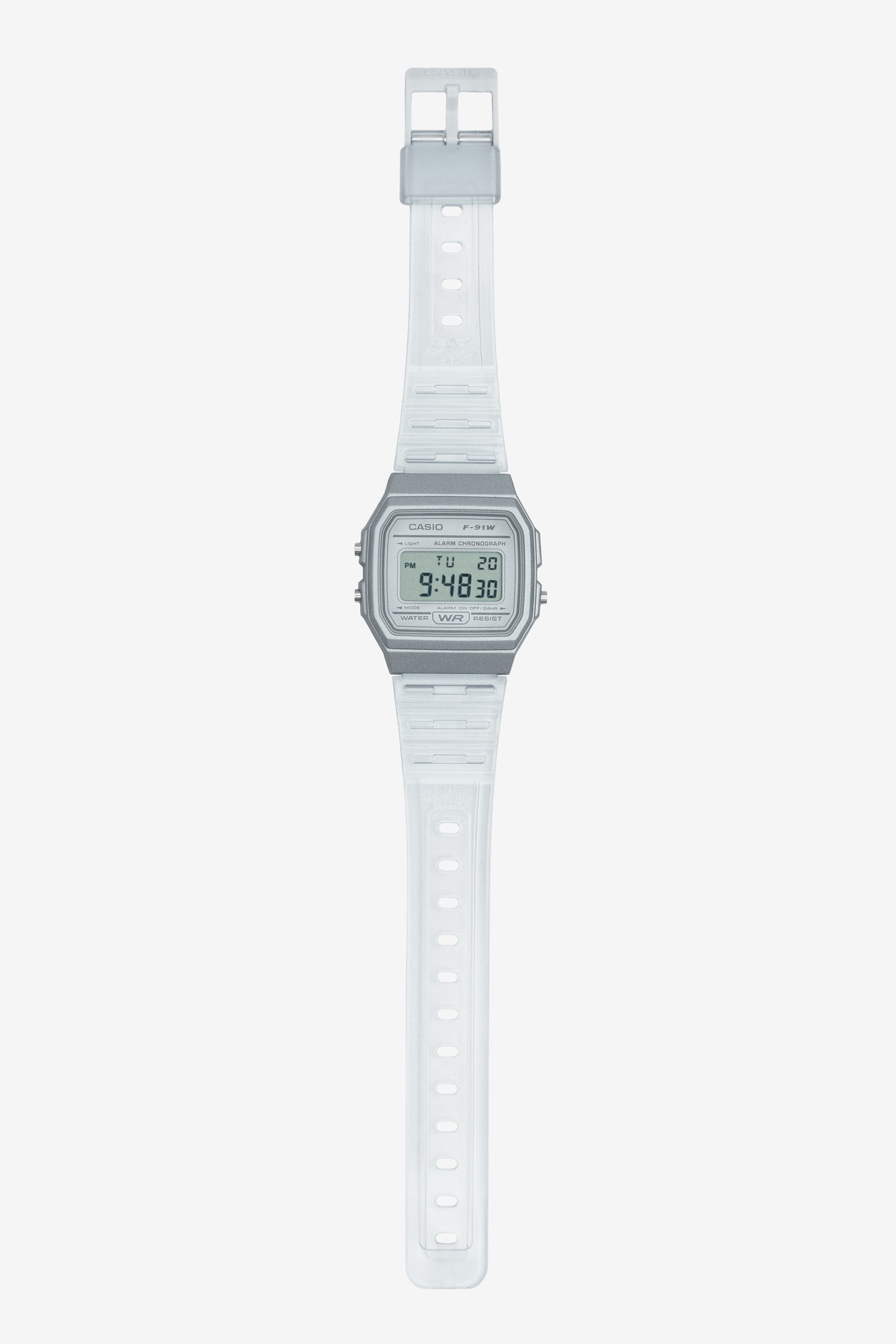 WCHD7CF - Casio Unisex Digital Clear Jelly Strap Watch