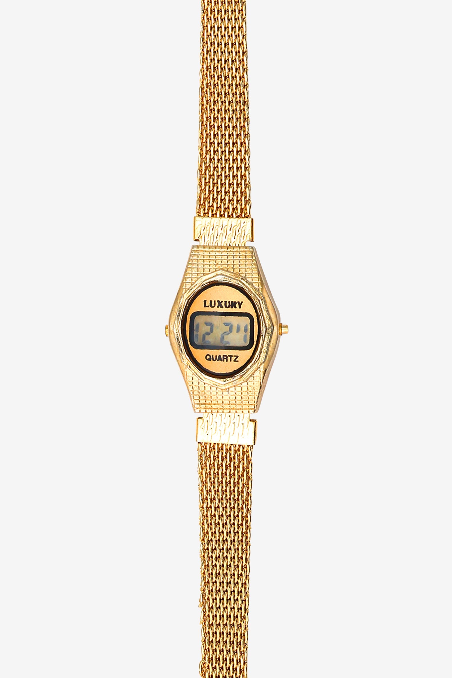 WCHRA56 - Tiny Oval Metal Mesh Luxury Watch