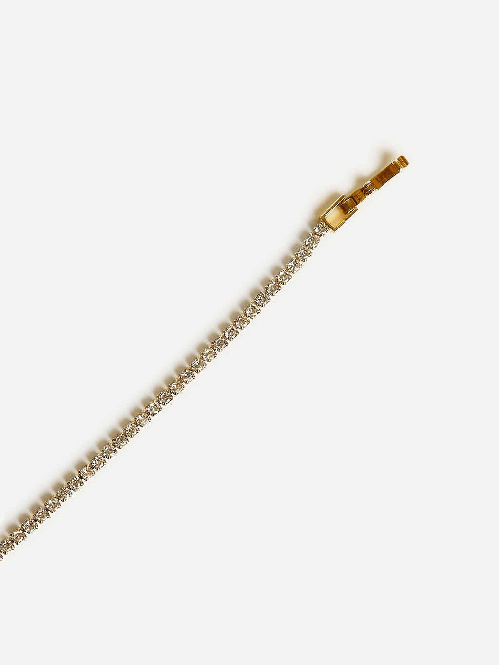 Wedlock Gold Crystal Tennis Bracelet
