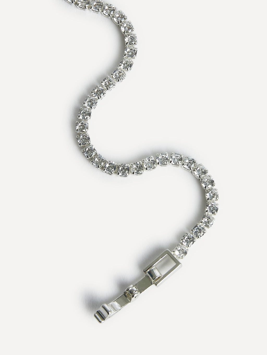 Wedlock Silver Crystal Tennis Bracelet