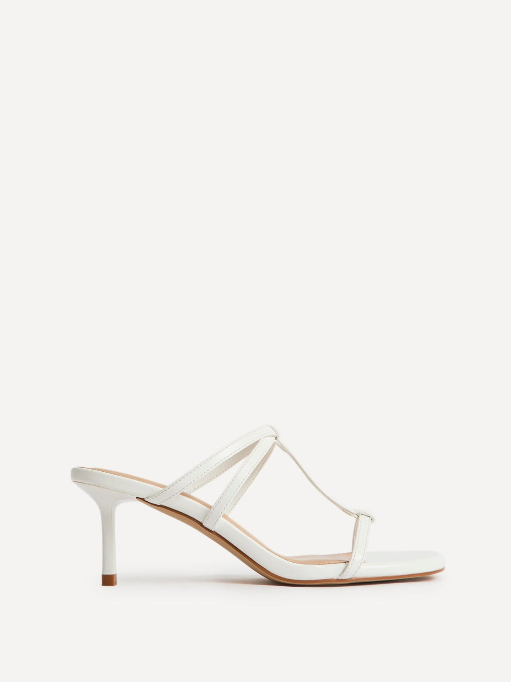 Westside White Mule Heels
