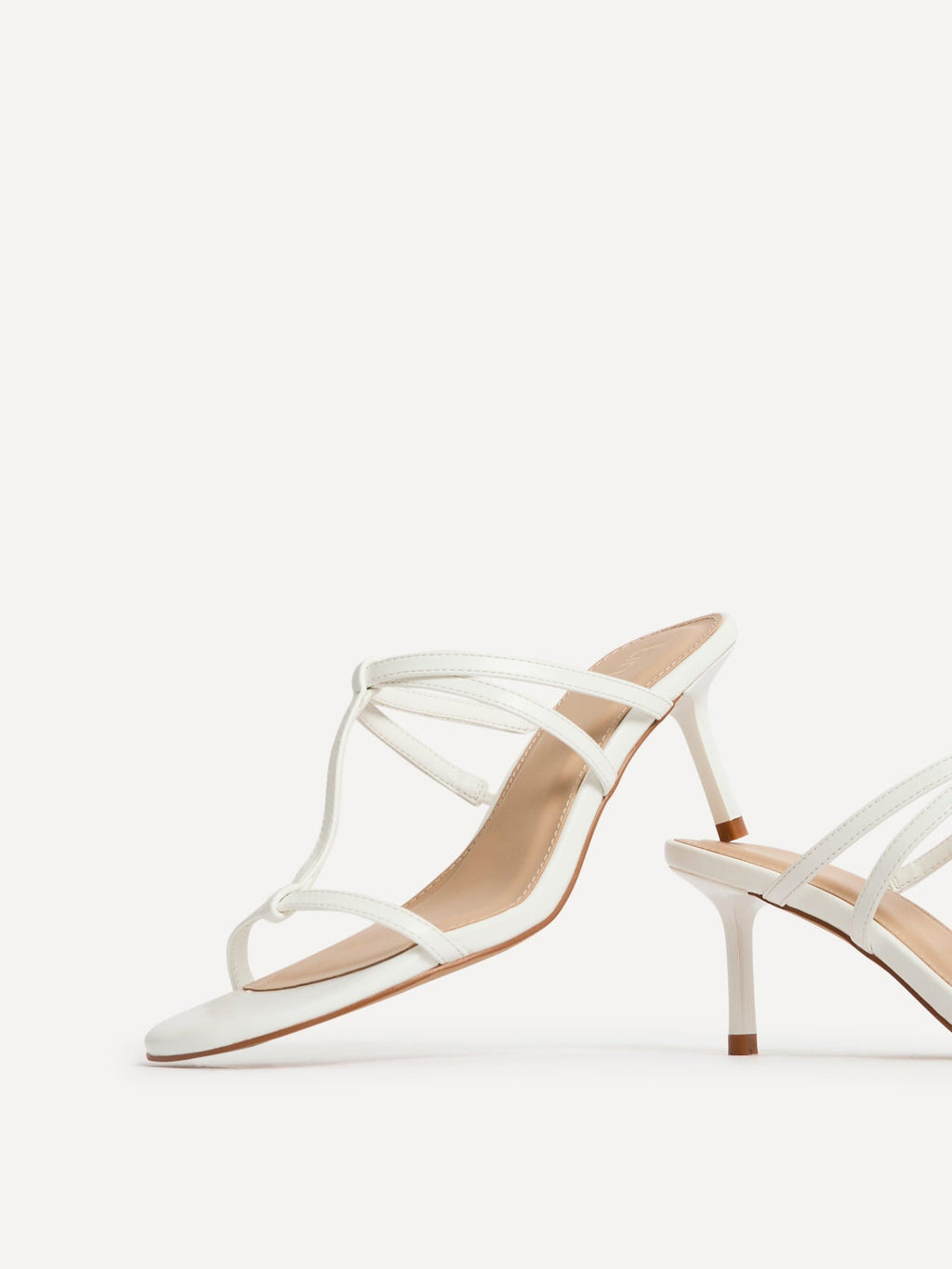 Westside White Mule Heels