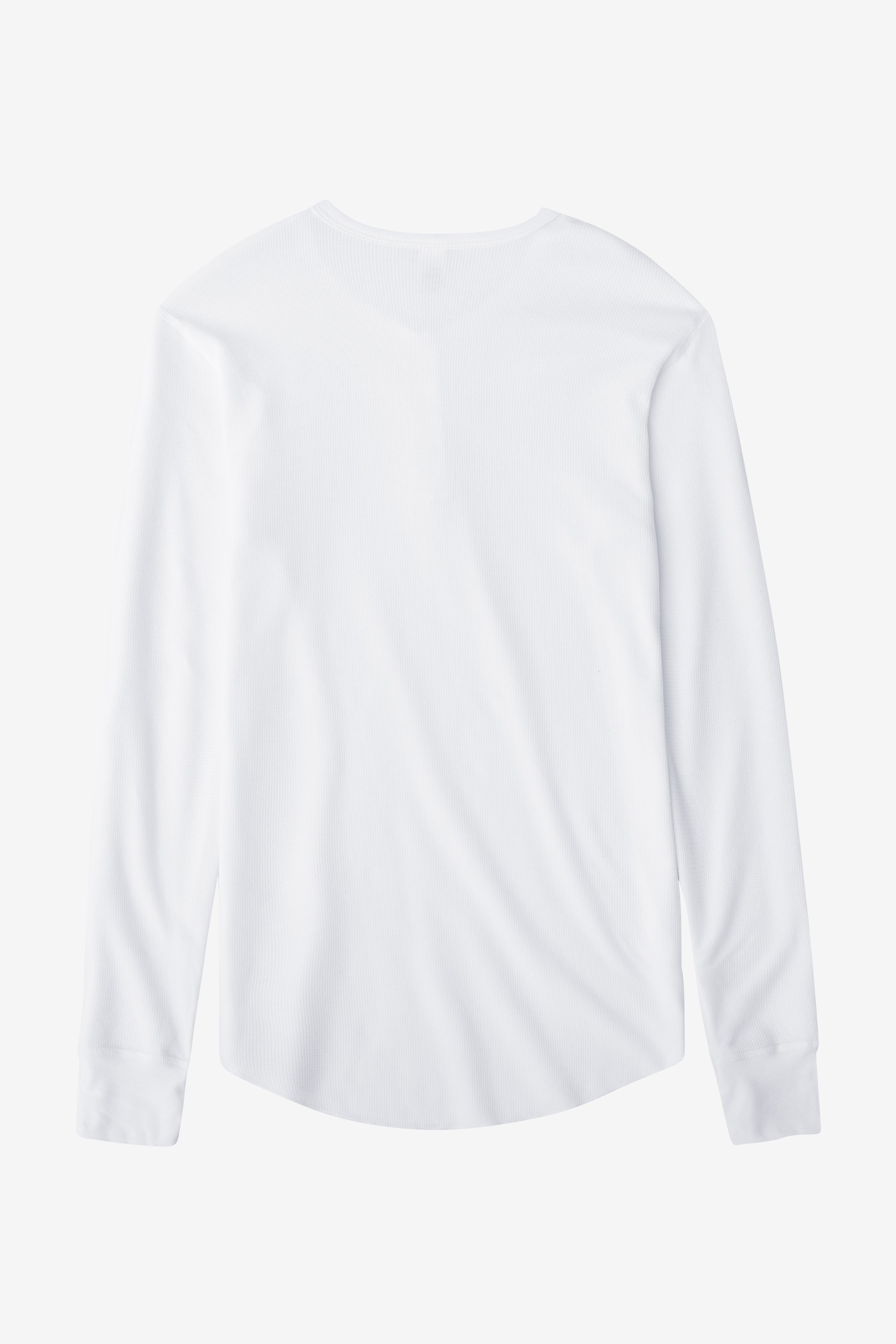 T457 - Poly-Cotton Thermal Long Sleeve Henley