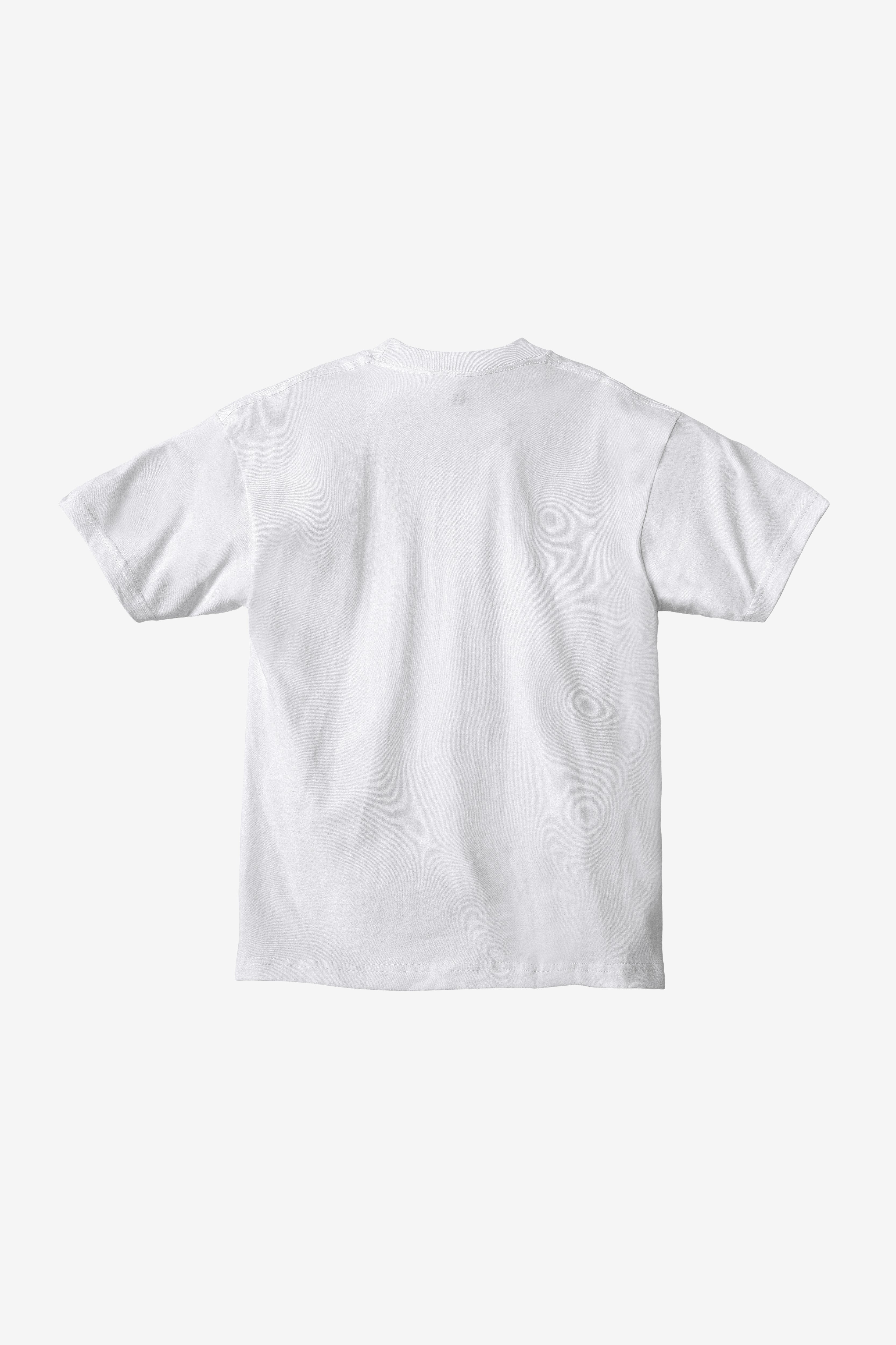 2017MN - 6.0oz Mock Crew Neck Heavy Combed Cotton T-Shirt