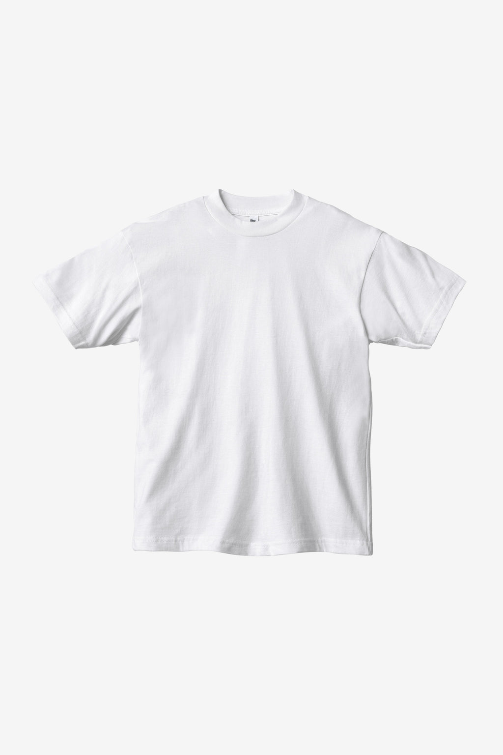2017MN - 6.0oz Mock Crew Neck Heavy Combed Cotton T-Shirt