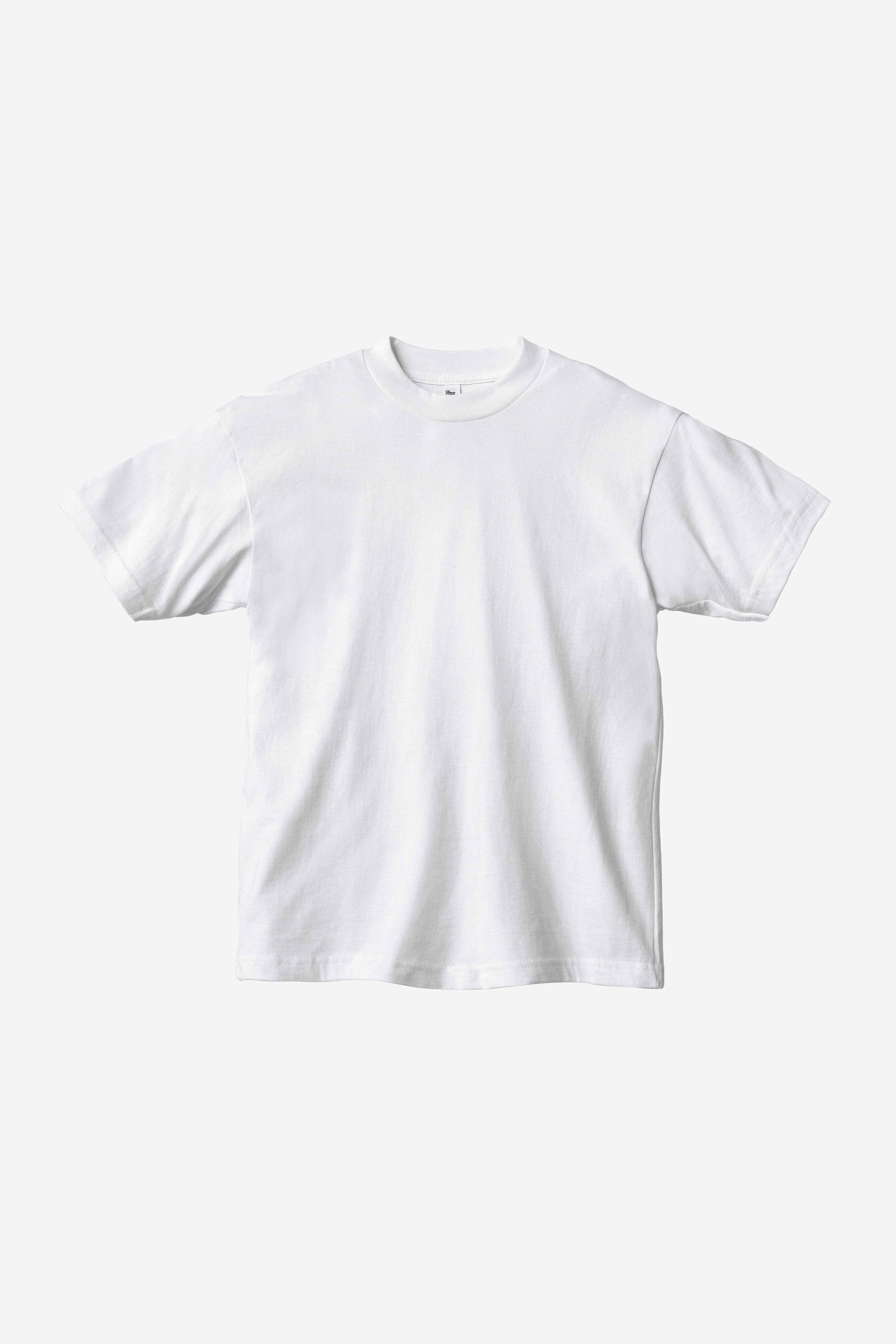 2017MN - 6.0oz Mock Crew Neck Heavy Combed Cotton T-Shirt