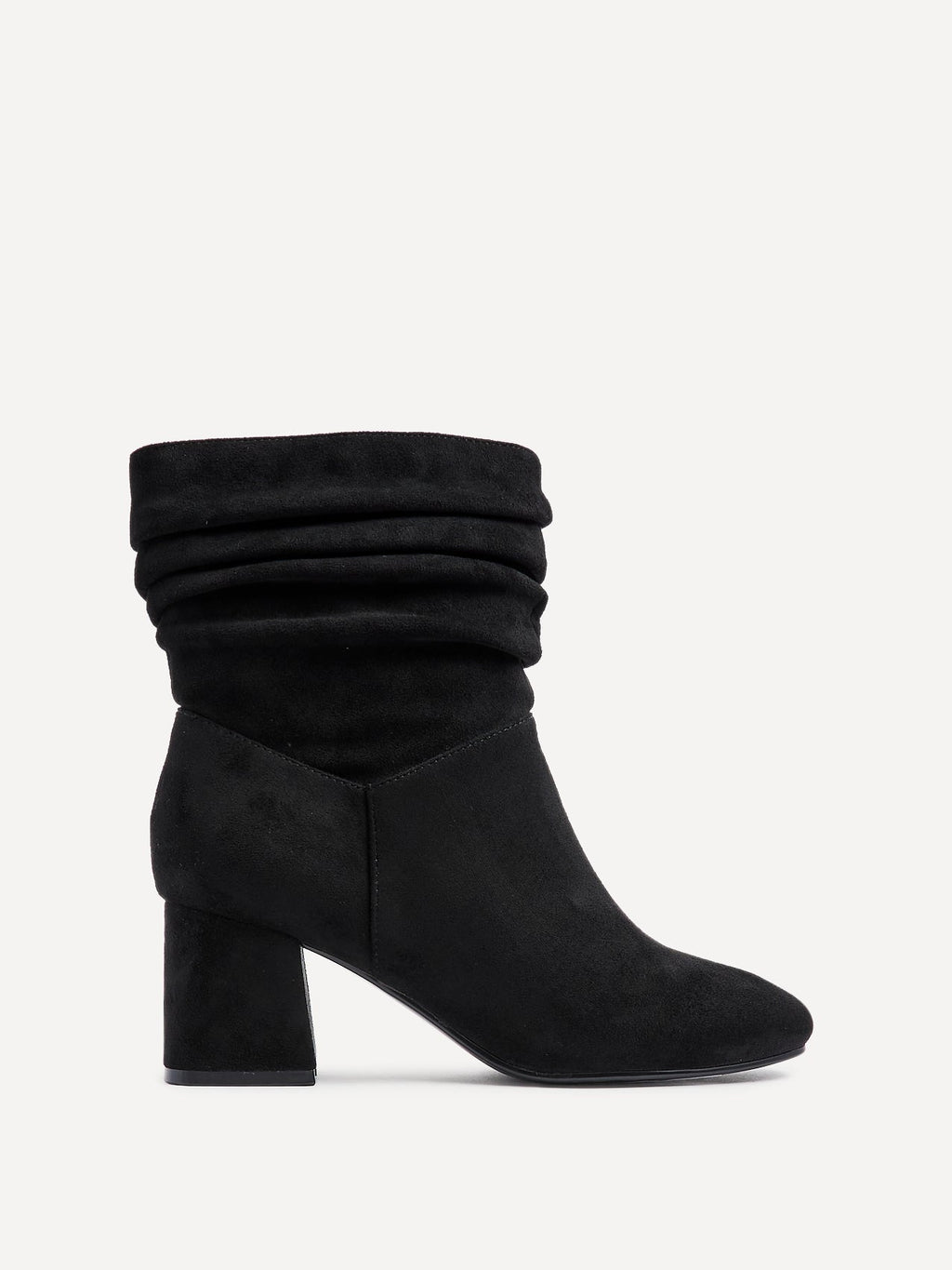 Zayda Wide Fit Black Heeled Ankle Boots