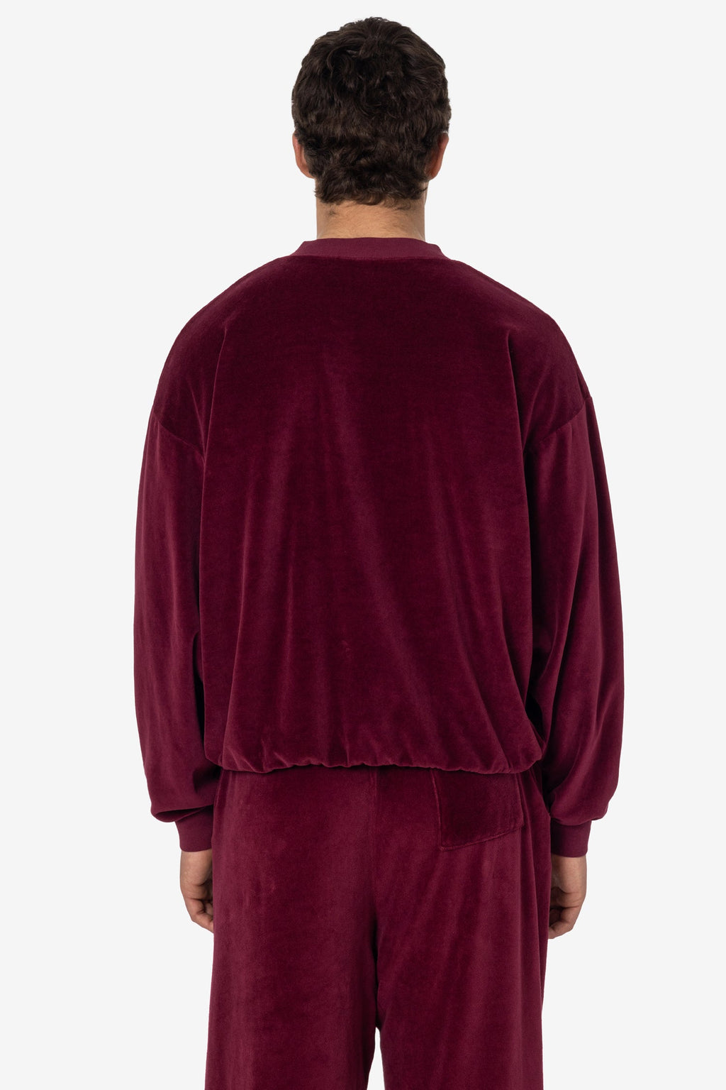 VLR56GD - Garment Dye Velour V-neck Sweatshirt