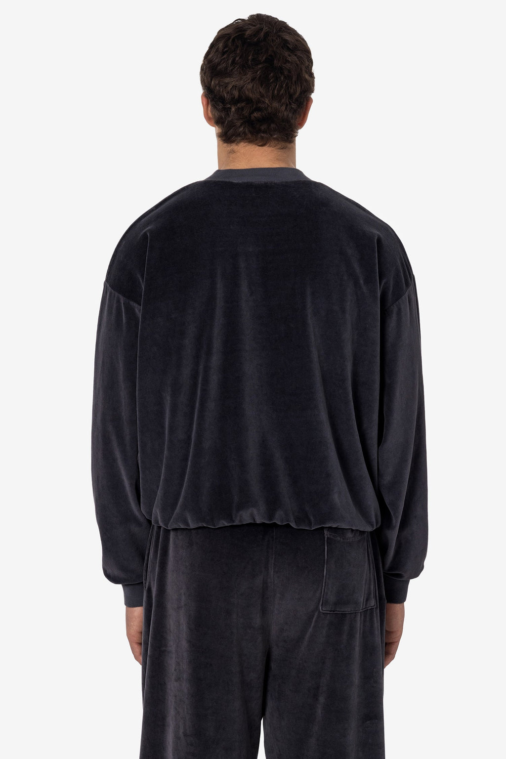 VLR56GD - Garment Dye Velour V-neck Sweatshirt