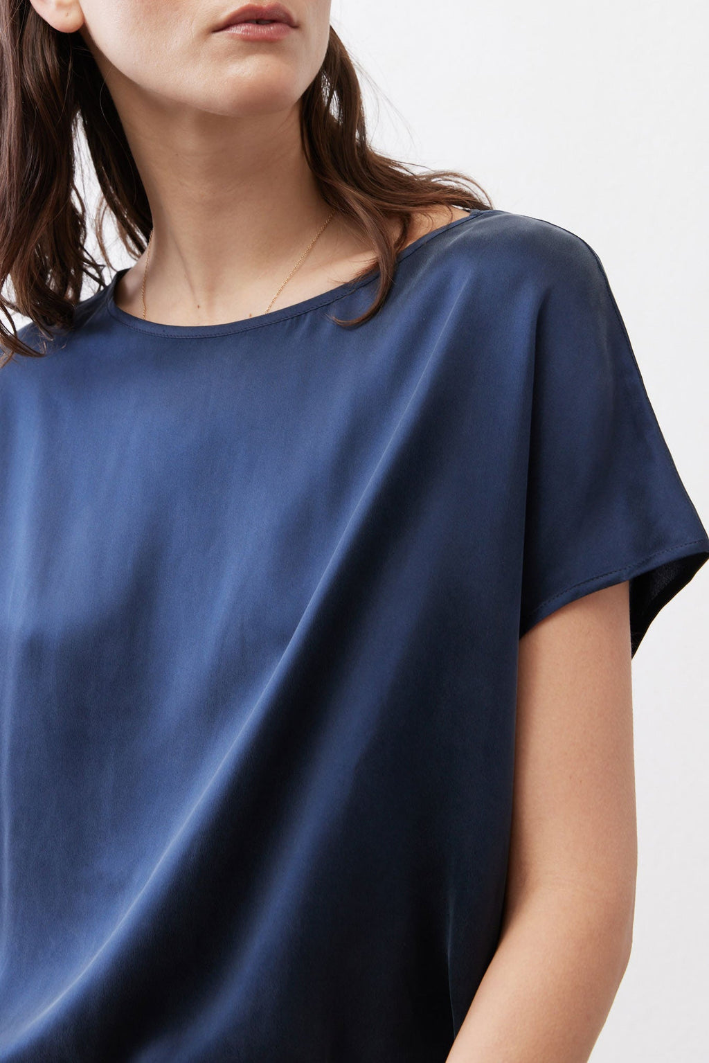 Almost A Tee Silk Blouse