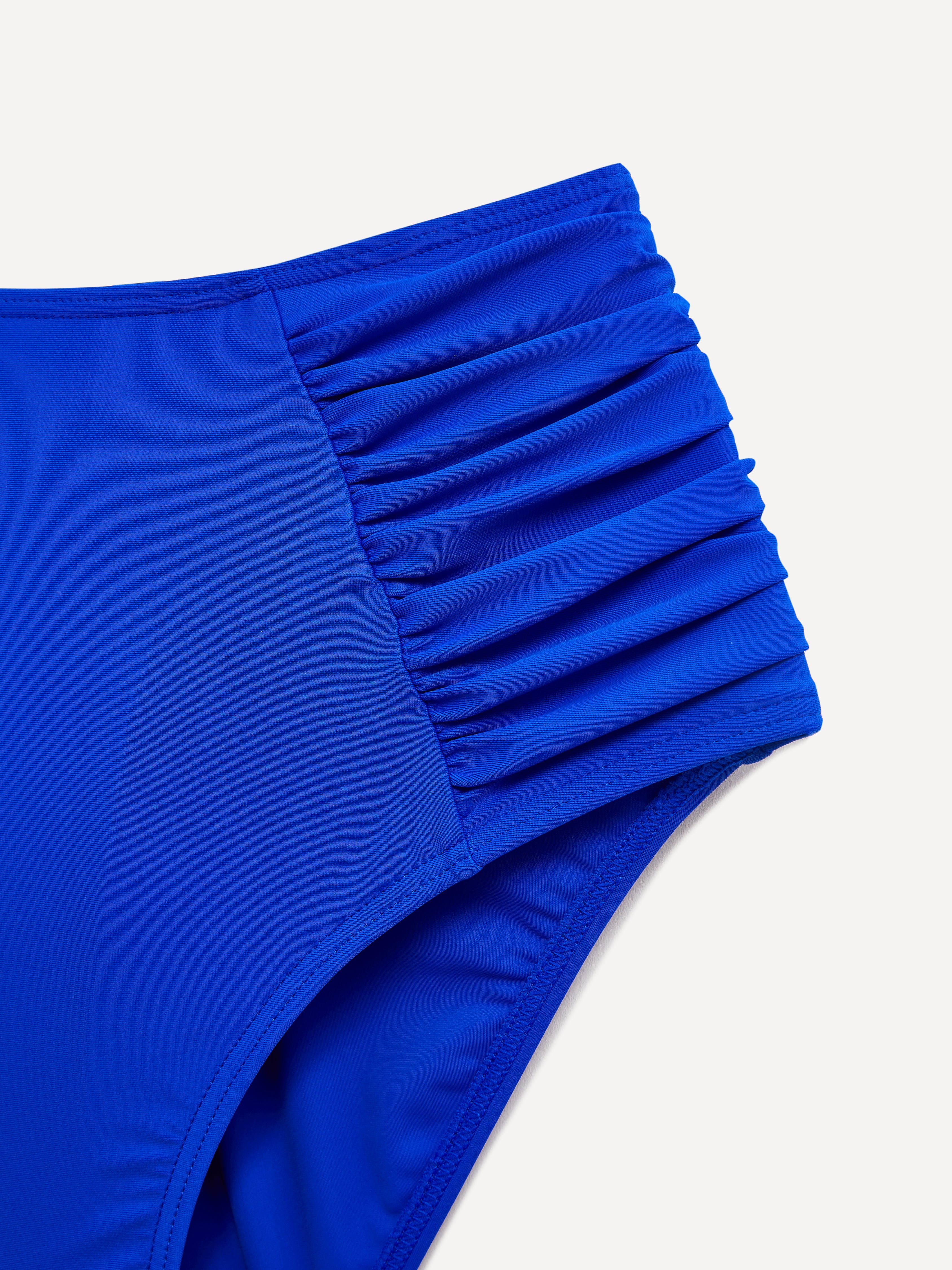 Amalfi Blue High Waisted Tummy Control Bikini