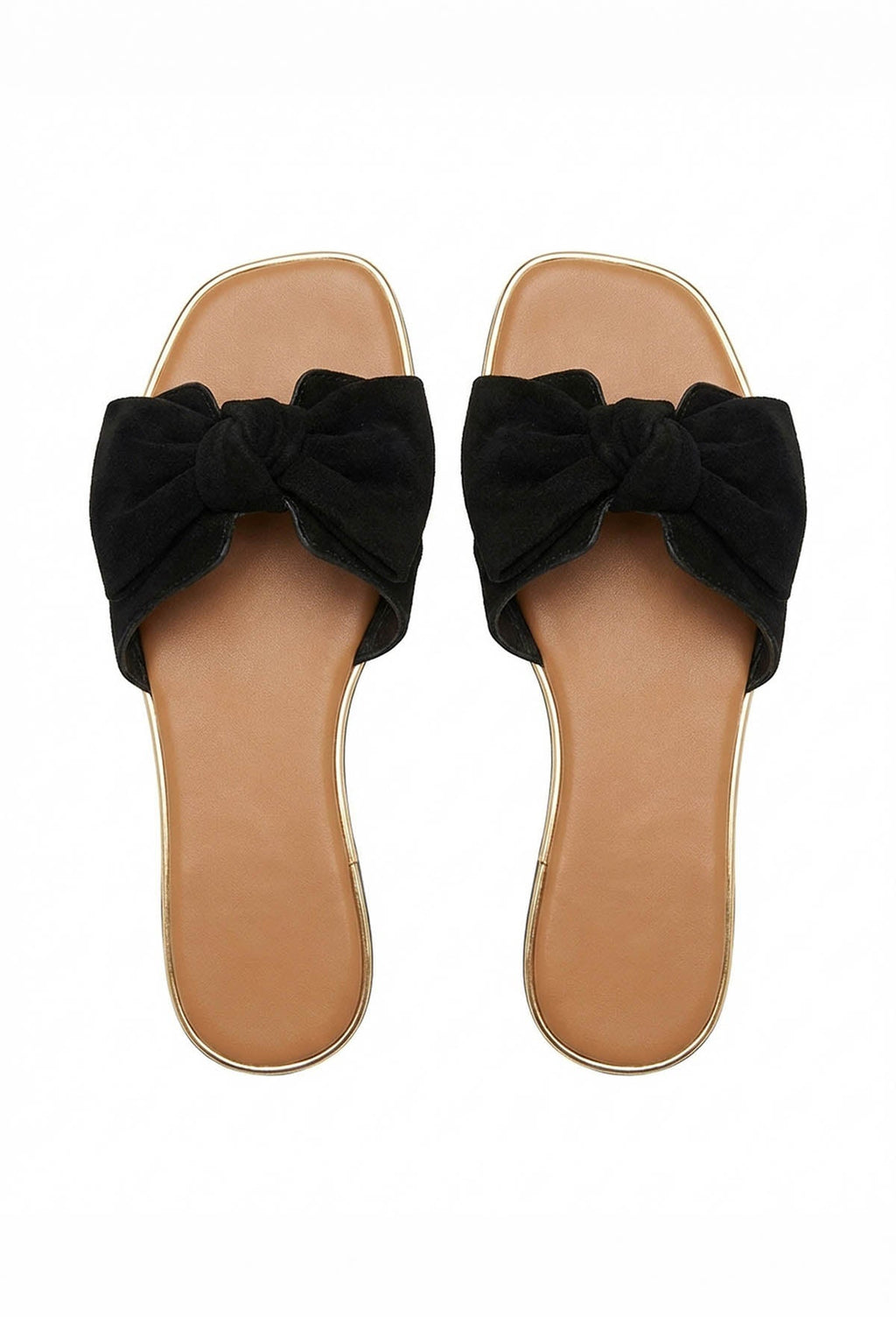 Belle Of The Bow Black Embellished Sandals