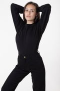 1406GD Unisex - Long Sleeve Garment Dye Mockneck T-Shirt