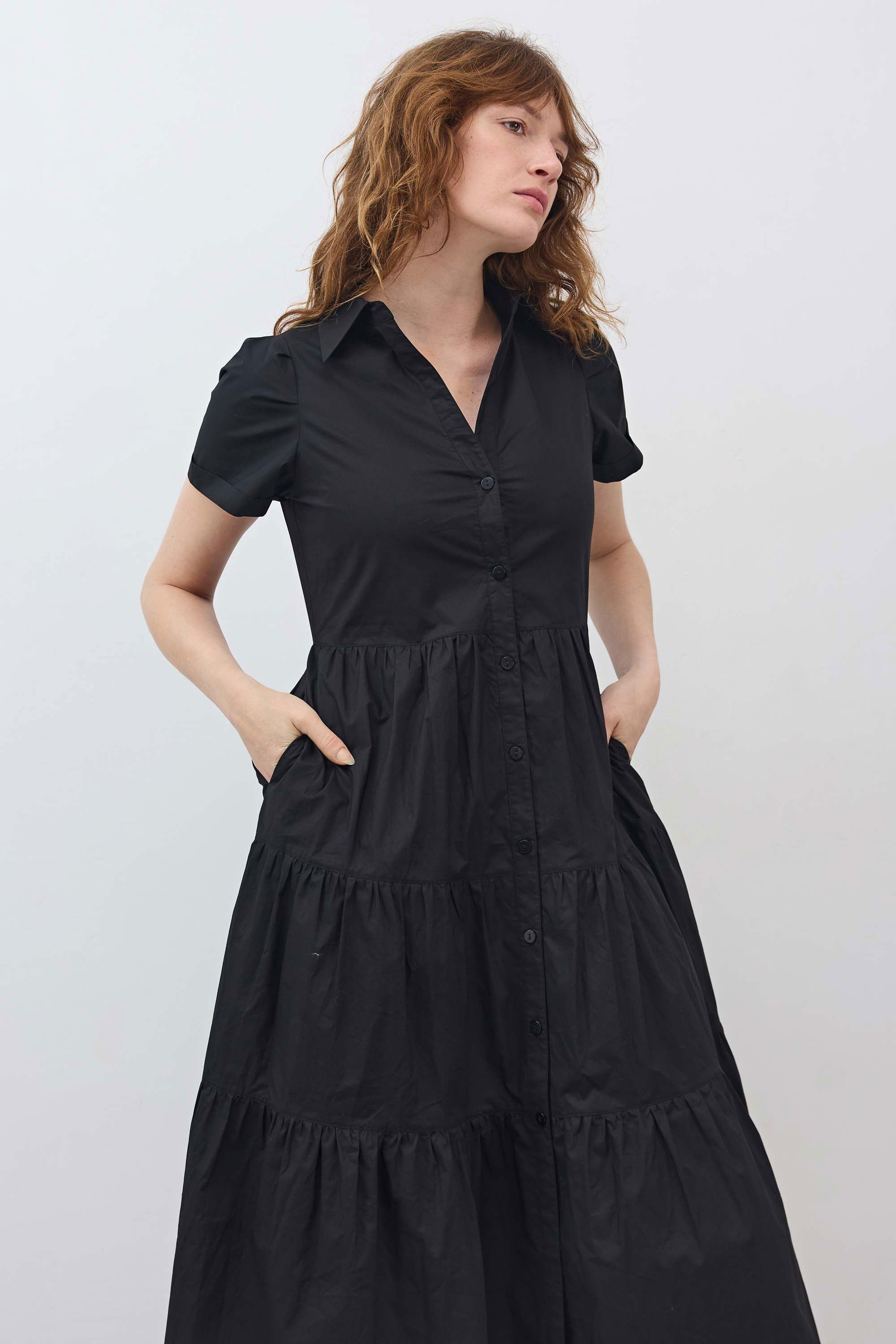 Breaking Free Long Poplin Dress
