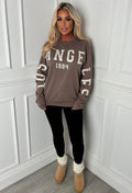 Bree Mocha Los Angeles Sweatshirt